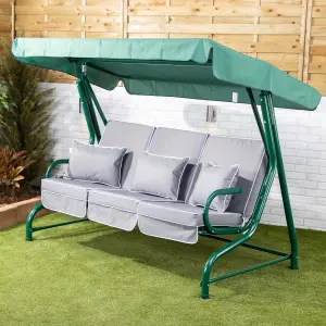 Alfresia Roma Swing Seat with Grey Cushions