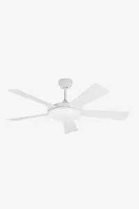 Luminosa Saona LED Ceiling Fan 123cm White Ceiling Fan 5 Blades 24W