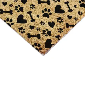 Paws And Bones Doormat (90 x 60cm)