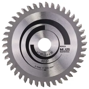 Bosch Professional Multi Material Circular Saw Blade - 130 x 20/16 x 2.0 mm, 42 Teeth