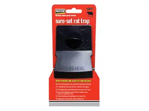 Pest-Stop Sure-Set Plastic Rat Trap for Effective Rodent Control