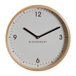 Interiors by Premier Compact And Lightweight Small White Wall Clock, Sleek Clock In Kitchen, Modern Design Wall Clock For Indoor