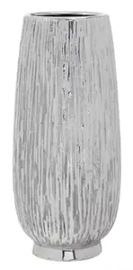 Interiors by Premier Hesper Large Silver Ceramic Vase