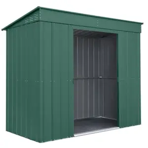 8 x 4 Pent Metal Garden Shed - Heritage Green (8ft x 4ft / 8' x 4' / 2.4m x 1.2m)