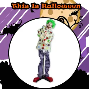 Halloween Animated Clown Ghost Decoration Trick or Treat  36inch MultiColour