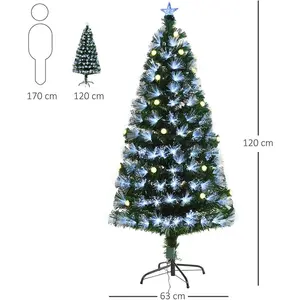 Durham Lighted Artificial Fir Christmas Tree 5ft.