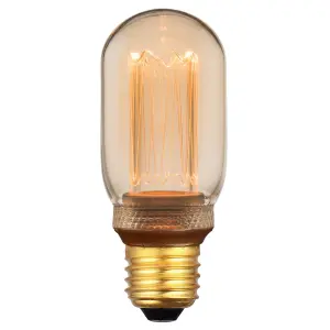 Nordlux Deco E27 T45 Retro Dim 1800 Kelvin 120 Lumen Light Bulb In Gold