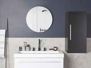 3- Shelf Wall Mounted Bathroom Cabinet Black BILBAO