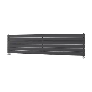 Ximax Vertirad HWH1195600A Anthracite Gas Horizontal Designer panel Radiator, (W)1800mm x (H)445mm