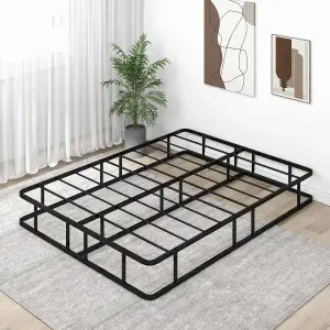 Costway King Size Bed Frame Metal Mattress Foundation Platform Bed Frame Slat Support