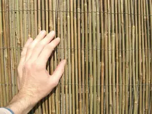 Primrose Bamboo Cane Natural Garden Screening Roll Privacy Fencing Screen W400cm x H120cm