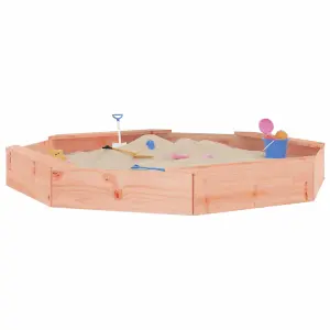 Berkfield Sandbox with Seats Octagon Solid Wood Douglas