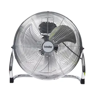 Silver 16 inch Industrial Floor Fan, 80W