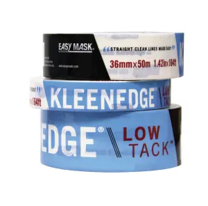 Trimaco Easy Mask KleenEdge Low Tack Tape 24mm x 50m, 24 rolls