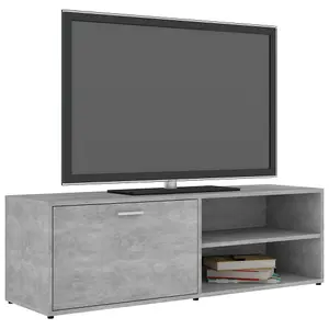 Berkfield TV Cabinet Concrete Grey 120x34x37 cm Engineered Wood