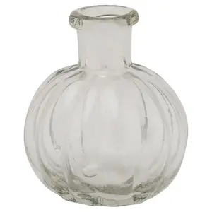 Volta Bud Vase Medium - Glass - L6 x W6 x H6 cm - Clear