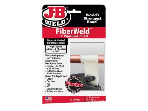 J-B Weld FiberWeld Pipe Repair Cast 28.4g - Ultimate Waterproof Solution for Pipe Repairs