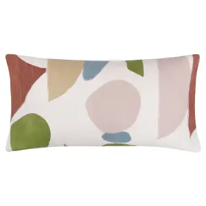 Hoem Meta Abstract 100% Cotton Feather Filled Cushion