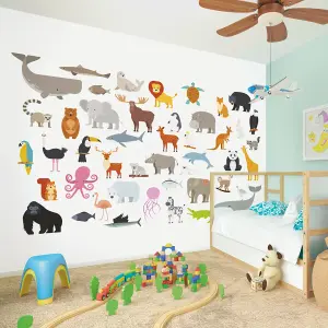 Origin Murals Animal Collection Multi Matt Smooth Paste the Wall Mural 300cm Wide X 240cm High