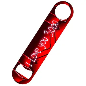 Grindstore I Love You 3000 Bar Blade Bottle Opener Red (One Size)