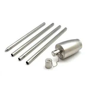 Harbour Housewares - Metal Garden Torches - Barrel - Pack of 12