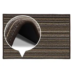  Non-Slip Indoor Door Mat Brown / Rectangle W40 x L60 cm