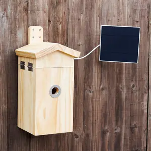 Wireless Bird Nest Box Camera House and Camera with Chargeable Solar Panel