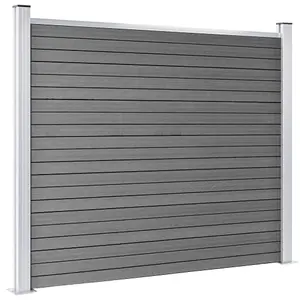 Berkfield Fence Panel WPC 180x146 cm Grey