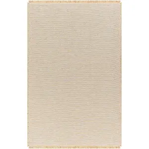 PAVI Becki Owens x Surya Solid and Border Boho Jute Area Rug 120 x 170 cm