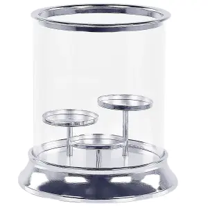 Candle Holder CILEGON Glass Silver