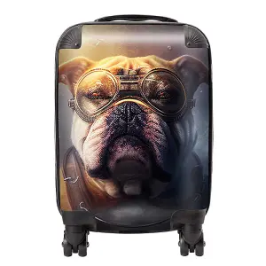 Bulldog Splashart Golden Suitcase - Small