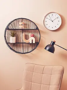 Interiors by Premier Elko Round Copper Finish Wall Clock