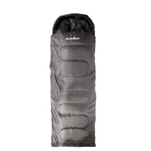 Cowl Sleeping Bag - Single Stylish, Warm, Easy To Pack Camp Bag  Grey Cowl