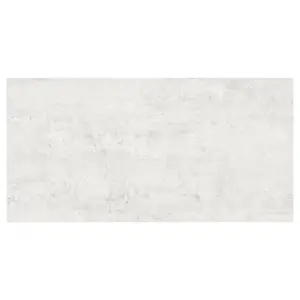 Glen Matt White Concrete Effect Porcelain Outdoor Tile - Pack of 16, 11.52m² - (L)600x(W)1200mm