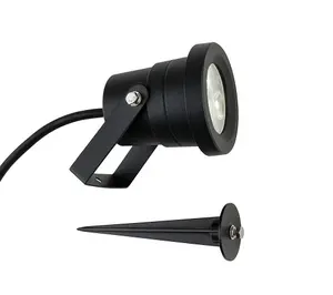 Luminosa Hayes Outdoor Integrated LED Wall & Spike Light Black IP65