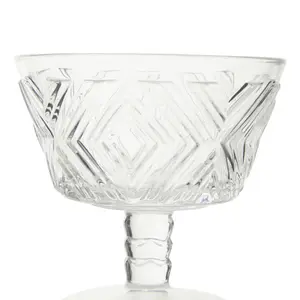 Maison by Premier Fleur Set Of Four Clear Dessert Dishes