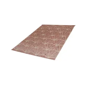 Portland Pink Geometric Medium Rug, (L)170cm x (W)120cm