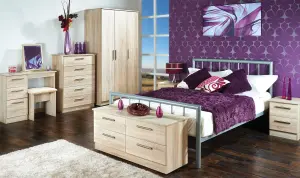 Stratford Triple Mirror Wardrobe in White Ash (Ready Assembled)