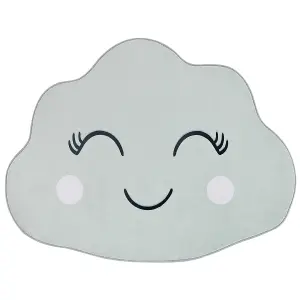 Kids Rug Cloud Print 90 x 120 cm Green CUMULUS