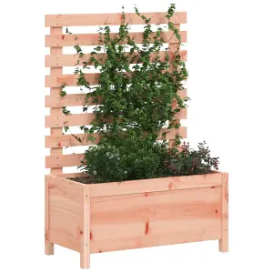 Berkfield Garden Planter with Rack 79x39.5x114 cm Solid Wood Douglas