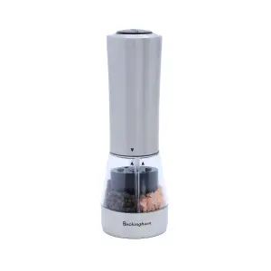 Buckingham Acrylic Classic Salt & Pepper Mill-Durable Ceramic Grinders for Spices