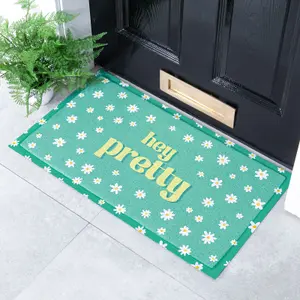 Hey Pretty Flowers Doormat (70 x 40cm)