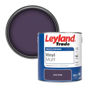 Leyland Trade Vinyl Matt Walls & Ceilings Emulsion Paint (6030-R50B) 2.5L