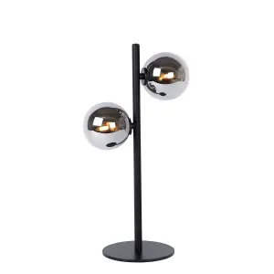 Lucide Tycho Retro Table Lamp - 2xG9 - Black