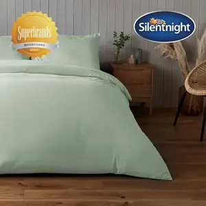 Silentnight Supersoft Duvet Set Sage / Single - 1 Pillowcase (50 x 75 cm)