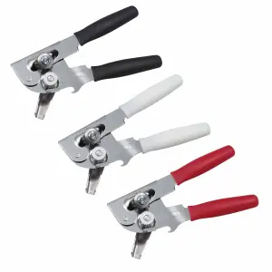 Swing-A-Way Assorted Black, White or Red Comfort Grip Portable Can Opener