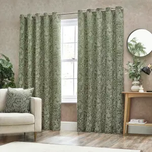 Wylder Nature Bali Botanical Jacquard Eyelet Curtains