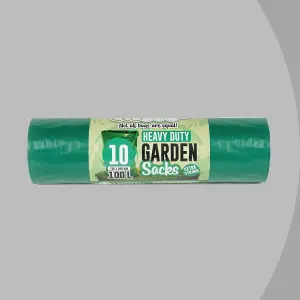 10 Garden Sacks - 100L Green 736 x 990mm