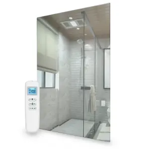 700W WIFI Milano Mirrored Far Infrared Heating Panel Wall Mounted