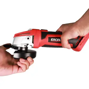 Excel 18V Cordless Angle Grinder 115mm with 1 x 4.0Ah Battery & Charger EXL555B